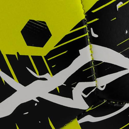RBX Size 5 Soccer Ball, Durable 32 Machine-Stitched Panel Construction, Superior Air Retention, All Weather Design, High Contrast Graphics - color: Volt