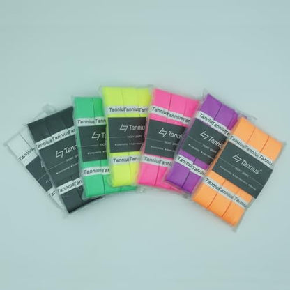 Tennis Racket Grip Tape, 6 Pack Tacky Tennis Grips, Absorbent and Enhanced Tennis Racquet Overgrip - color: Green