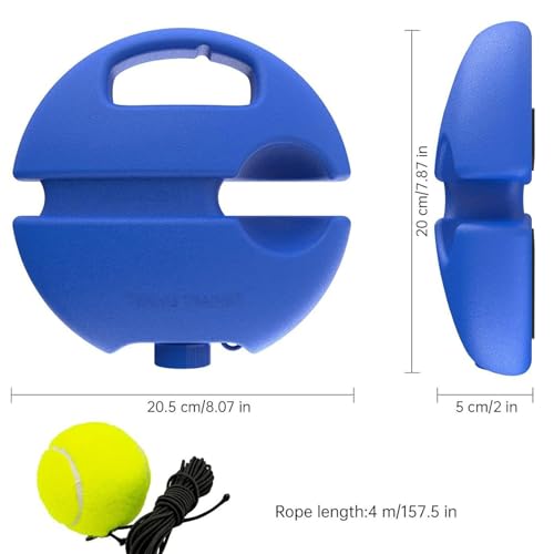 2026 New Solo Tennis Trainer Rebound Ball, Tennis Ball Training Baseboard, Portable Tennis Movement Trainer for Home use, Multifunctional Tennis Solo Practice kit for Backyard