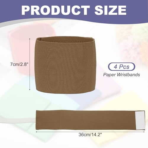 Soccer Captain Armband, Elastic Wrist Arm Bands Adjustable Player Team Leader Anti-Slip Badge Sports Accessories-Fit - color: Brown