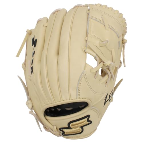 SSK Z5 Craftsman Youth Baseball Glove – 10.5” – 11” – 11.25” – 11.5” Right & Left Hand Throw - color: Camel - One-Piece Web, size: 11.5" - Right Hand Throw
