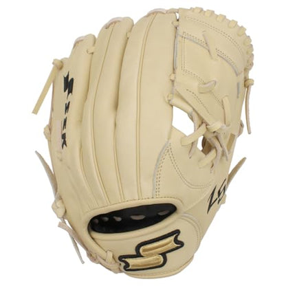 SSK Z5 Craftsman Youth Baseball Glove – 10.5” – 11” – 11.25” – 11.5” Right & Left Hand Throw - color: Camel - One-Piece Web, size: 11.5" - Right Hand Throw