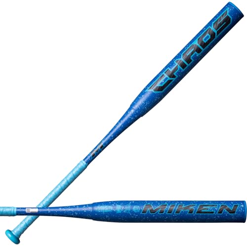 Miken Chaos Slowpitch Softball Bat | All-Association | Alloy | XL Endload | 14” Barrel - size: 26 oz