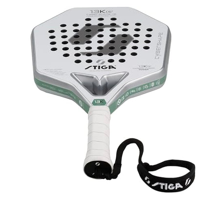STIGA Padel Racket 1.3K LW Cybershape, Lightweight Racket for Intermediate & Junior Players for Fast-Paced Padel Play, Competition Approved