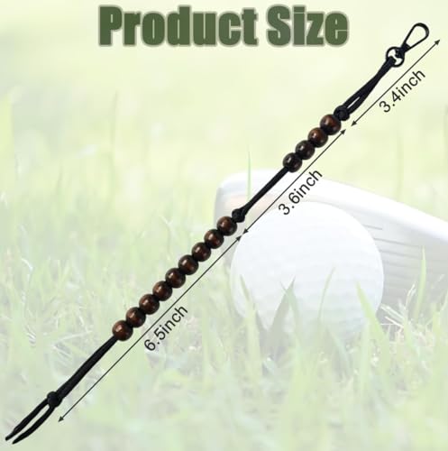 2PCS Golf Score Counter Beads with Clip,Portable Golf Stroke Counter Beads,Golf Bag Accessories for Men&Women, Golf Bag Accessories