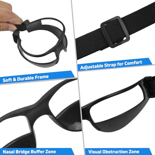 Dribbling Goggles, Adjustable Sports Dribble Specs, Basketball Dribbling Glasses, Goggles for Basketball Training