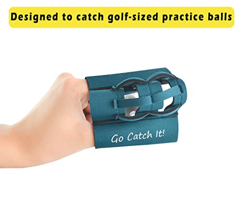 Webglove Training Glove for Youth and Adults Breathable and Durable Works for Golf-Sized Practice Balls Web Glove Mini Training Baseball Softball Glove Two Finger Web Glove Catcher (Blue)