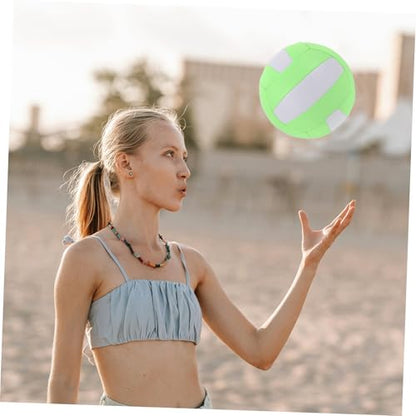 Soft Indoor Volleyball Training Ball for Students and Competitions Macaron Green and and Stability Sports Ball for Indoor Volleyball Practice and Matches