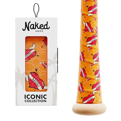 Naked Grips Iconic Collection | 1mm Baseball & Softball Bat Grips - color: Mom