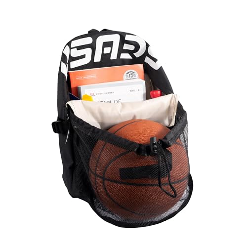 Basketball Backpack with Separate Ball Compartment & Shoe Storage - Durable Sports Bag for Kids & Youth, Water-Resistant Gym Bag for Soccer, Volleyball, and Basketball Gear Training