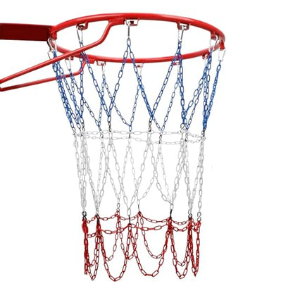 Basketball Net, Stainless Steel Braided Chain Heavy Duty, Standard Basketball Net (12 Links), Quick Installation. Suitable for Indoor and Outdoor Climates - style: 003
