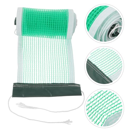 Toyvian PE Table Tennis Net with Reinforced Edges Portable Outdoor Sports Netting for Standard Tables Easy to Clean and Reusable for Backyard and Grass Play