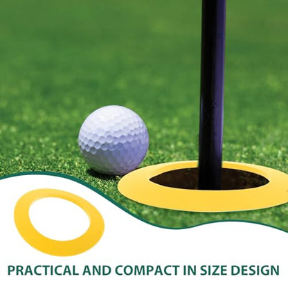 HANABASS Golf Putting Cup Ring 6.30 Inch Portable Golf Hole Cup for Indoor Outdoor Practice Training Aid for Backyard and Course