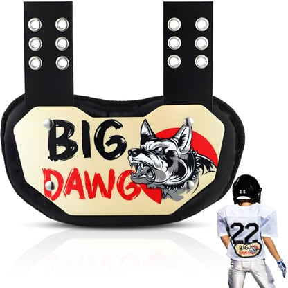 Civaner Football Back Plate Sport Lower Back Pads for Football Players Rear Protector for Youth - style: Big Dawg Style