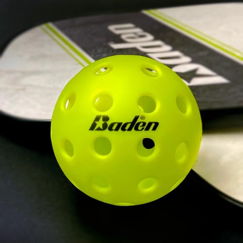 Baden Rival 40 Pickleball Balls | Set of 3 | USAPA Approved | Durable for Consistent Play | Neon Green - color: Neon Green