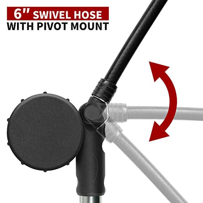 BV Mini Bike Pump Portable Frame Pump, Shock Pump for Bike Shock, Air Ball Pump Inflator with Ball Pump Needles, Mini Pump Fits Presta & Schrader- Smart Valve - style: Shock Pump/400 PSI