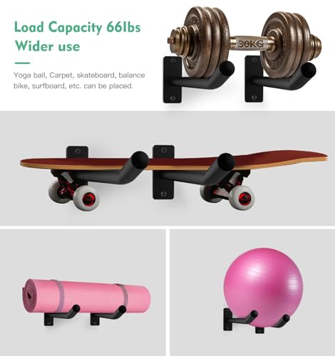 Medicine Ball Rack,Exercise Ball Holder,Wall Rack for Gym Garage Storage Yoga Ball,Suitable for Yoga Ball/Stability Ball/Barre Ball/Yoga Block/Volleyball/Basketball