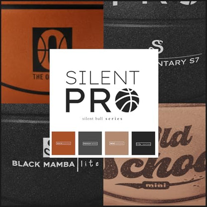 Silent Basketball – Black Mamba – Size 7 (29.5") – Quiet Indoor Dribbling – Premium Foam Basketball, Exact Shape – Certified Child Safe – Soundless, Noiseless Indoor Play - style: Premium Series