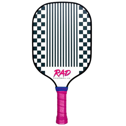 RAD Pickleball Paddle – USAPA Approved Pickleball Racket – Fiberglass Surface with Spin Grit Tech – Carbon Fiber Pickleball Paddle for Power & Control – Indoor & Outdoor - color: Hot Pink