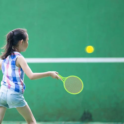 Sosoport Outdoor Tennis with Soft Balls Durable Plastic Racket for Boys and Safe Non Scratch Design for Indoor and Outdoor Sports Play