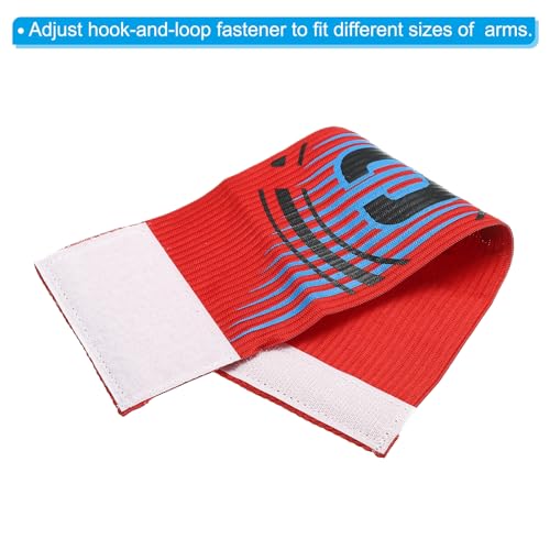 PATIKIL Captain Armband, 5 Pack Adjustable Elastic Soccer Captain's Arm Band for Outdoor Football Training Team, 5 Colors