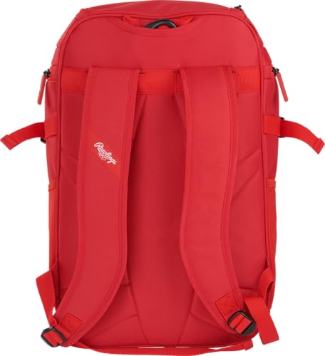 Rawlings | FRANCHISE 2.0 Player's Backpack | Baseball/Softball | Rec/Travel | Multiple Styles | Baseball/Softball - color: SCARLET