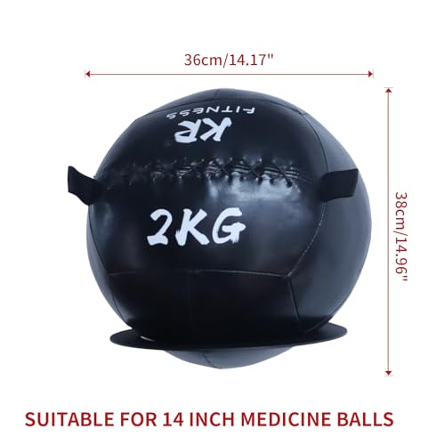 Medicine Ball Rack Exercise Ball Holder Wall Mount, Wall Ball Storage for Gym Sports Garage Home Commercial Accessory 8.8 Inch Inside Diameter
