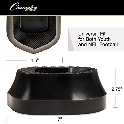 Champion Sports Football Kicking Tee – Heavy-Duty Kickoff Tee in Multiple Styles & Sizes - style: Kicking Tee & Block (2 Inch)