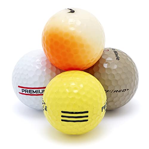 Recycled Hit-Away Used Golf Balls - Cheap Bulk Golfballs Perfect for Practice & Range Hitting - Mix Comes in a Mesh Ball Carrying Bag