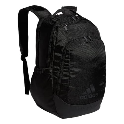 adidas Defender Sports Backpack with Shoe Compartment, Soccer Bag - color: Black/Black