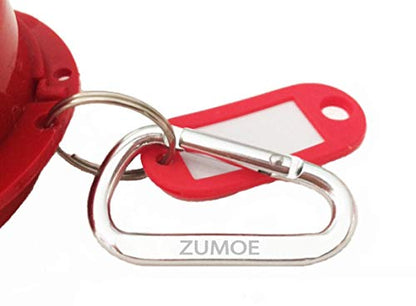Lacrosse 7 Standing Sticks Retainer and Mouthguard Case with Carabiner, Durable Mouthguard Case for Sports, Retainer Holder for Travel and Protection, Ideal for Secure Storage- Red