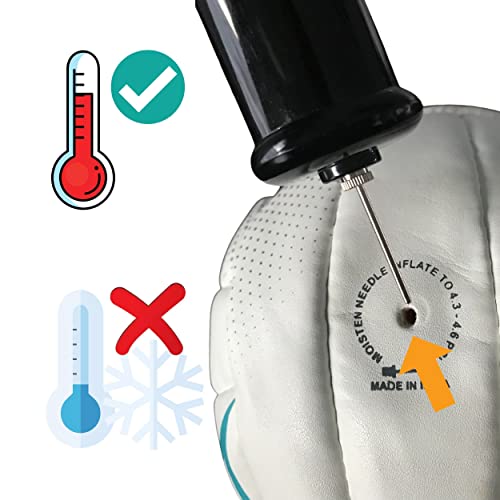 Ball Air Pump with Needle, Black, 8”, PVC
