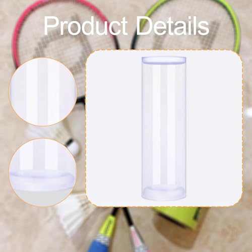 kowaku Shuttlecock Storage Tube Transparent Durability Accessories Portable Reusable Badminton Ball Holder Badminton Ball Organizer - size: Medium
