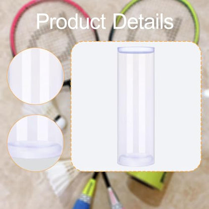 Yiju Shuttlecock Storage Tube Badminton Ball Holder Compact, Reusable, Equipment Supplies Container Badminton Ball Organizer Clear - size: Medium