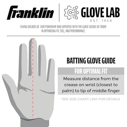 Franklin Sports MLB Youth Batting Gloves - Digitek Camo Baseball + Softball - Premium Leather - Many Sizes + Colors - Youth