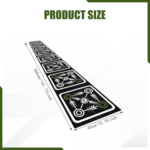 Agility Ladder Mat Footwork Practice Baseball Water Absorbent Speed Training Equipment Nonslip for Workout Sports Exercise - size: 40cmx360cm