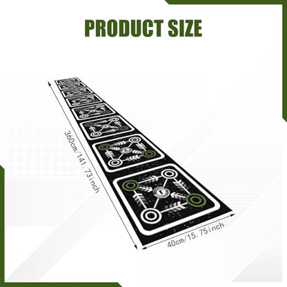 Agility Ladder Mat Footwork Practice Baseball Water Absorbent Speed Training Equipment Nonslip for Workout Sports Exercise - size: 40cmx360cm
