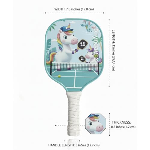 Kids Pickleball Paddle，Lightweight Pickleball Rackets, Kids Junior Pickleball Paddles,Durable Paddle for Children and Beginners
