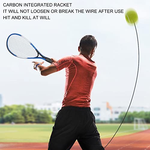 Tennis Practice Training Tool, Tennis Trainer Oversize Portable Tennis Practice Set Tennis Practice Training Tool for All Ages Beginners (2 Rackets 3 Balls)