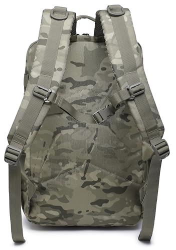 Wotony Military Tactical Backpack for Men Waterproof Daypack 3 Day Assault Pack Molle Bag with Water Bottle Holder - color: Cp, size: 30L