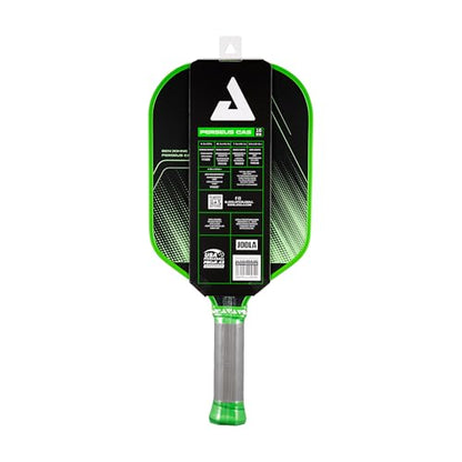JOOLA Ben Johns CAS 16mm Carbon Fiber Pickleball Paddle - CAS Surface Tech - Control & Power Paddle - USAP Approved - Aero Curve - Feel-Tec Pure Grip - NFC Chip - color: Jolt Green, size: Perseus