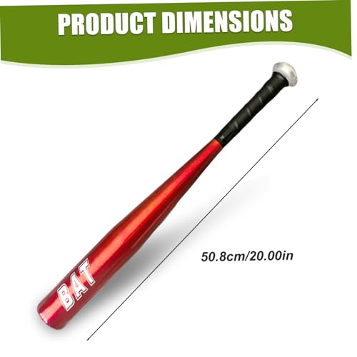 Baseball Bat 20 Inch Portable Sturdy Aluminum Alloy Metal Baseball Bat Stick Lightweight for Outdoor Practice Training.