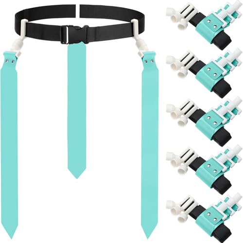 Junkin 6/8/10 Players Flag Football Sets Adjustable Football Belts and Flags for Youths Teens Kids Adults Players Sports Team - color: Candy Green