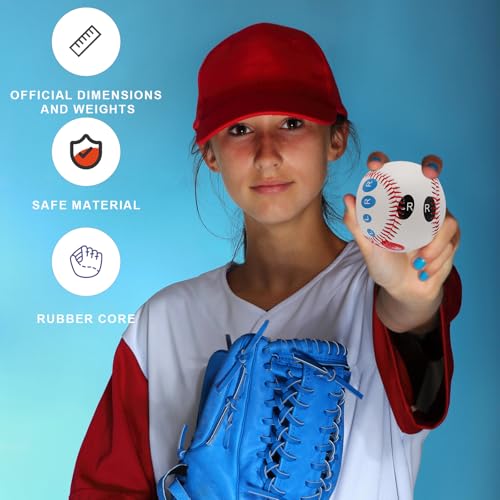 XIHIRCD 3 Pcs Pitching Grip Trainers, Baseball with Finger Placement, Multiple Grips for Teenagers & Beginners