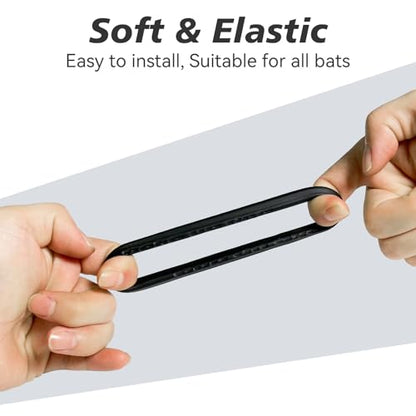 MIPREZT 5 Packs Baseball Bat Grip Choke Up Rings Choke Ring Baseball Softball Teeball Tball Bat Choke Up Ring Bat Knob Baseball Bat Accessories - color: Black