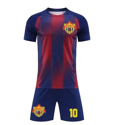 Soccer Jerseys for Kids Boys Girls Youth for Sport Football Training Uniform Soccer Fans Shirt Gift Kit Set T-Shirt and Short