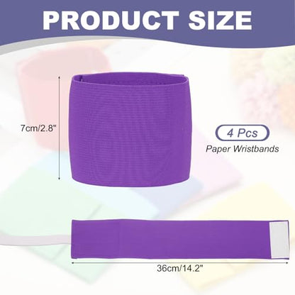 Soccer Captain Armband, Elastic Wrist Arm Bands Adjustable Player Team Leader Anti-Slip Badge Sports Accessories-Fit - color: Purple
