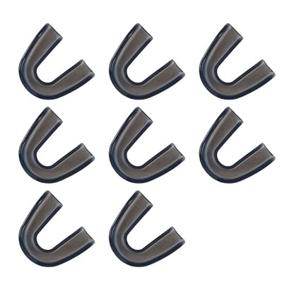 8 Pcs Sports Mouth Guards Adults Sports - Black Mouth Pieces Tooth Protector for Boxing Basketball Football Mouth Guard for Braces - size: Black