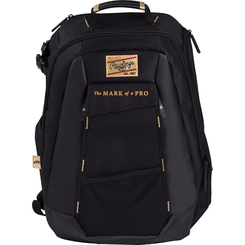 Rawlings | Gold Collection Backpack | Coach/Player Off-field Use | Laptop Sleeve | Multiple Colors