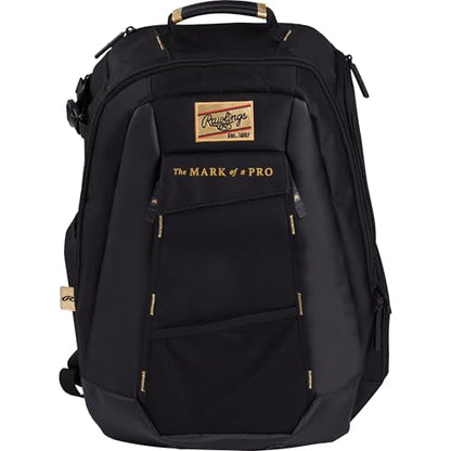 Rawlings | Gold Collection Backpack | Coach/Player Off-field Use | Laptop Sleeve | Multiple Colors